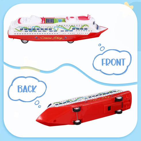 Toyvian 5Pcs Cruise Models Ocean Liner Collection Toy, Plastic Models Toys, Assorted Style, 6.3 X 1.77 X 1.26 inches