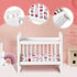 NUOBESTY Miniature Dollhouse Furniture Mini Crib Doll Cradle Decoration for Miniature Dollhouse Party Kit