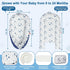 TEEAOE 024 Tummy Baby Lounger for Months, Portable Infant Support Pad for Time and Diaper Changes, Breathable Cotton
