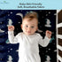 Pack 2, 52x28x8 Inches Rajlinen Crib Fitted Sheet of Microfiber Baby Sheets for Standard Crib and Toddler Mattress
