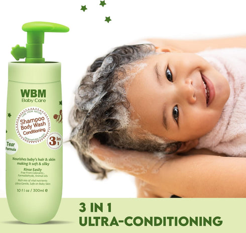 Care 3 in 1 Baby Shampoo, Body Wash & Conditioner 10 oz, Pack of 2