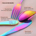 Poylim Kids Silverware, Stainless Steel Children Flatware Set of 2, Toddler Utensils, Rainbow