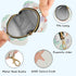 PYBUG Shell Round Pacifier Storage Case, Polyester & TPU Lined with Hook Buckle, Pacifier Container Box for Baby