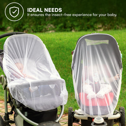 Pack Enovoe Mosquito Net for Stroller, Bassinet, Cradle - Blue Baby Mosquito Net Cover for Playards, N Plays, Mini Crib