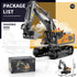 11CH 680 4 5 6 7 8-12 ID Gerilla Remote Control Excavator, RC Construction Truck Toy with Metal Shovel, Lights, Sounds