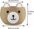 PandaEar Cotton Rope Baby Basket, Baby Gift Basket Nursery Laundry Organizer with Cute Bear Design for Storage Infant