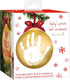 Tiny Ideas Christmas Baby's Handprint Ball Ornament, DIY Classic Hanging Bauble, Newborn Holiday Keepsake Gift