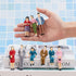 98 1: 25 Namalu Pcs Scale Miniature People Figurines Tiny Painted Model Train People Mini Architectural Plastic Small
