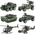 Diecast Military Vehicles, 6 Pack Army Toys Assorted Alloy Metal Model Cars for Boys Kids Age 6-10