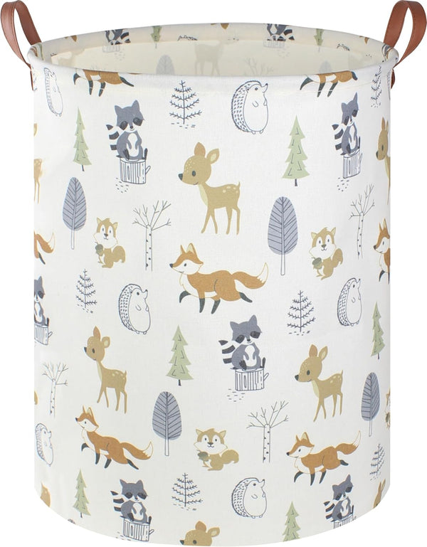 Baby Laundry Hamper, Kids Laundry Basket, Waterproof Storage Bin for Clothes Organizer, Toys Box, Room Decor (Animal)