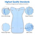 Roksuma 3-6 2-Way 100% 0.8 2-Pack 14-20lbs) Transition Swaddle, Baby Sleep Sack Months Arms up Swaddles Zipper Cotton