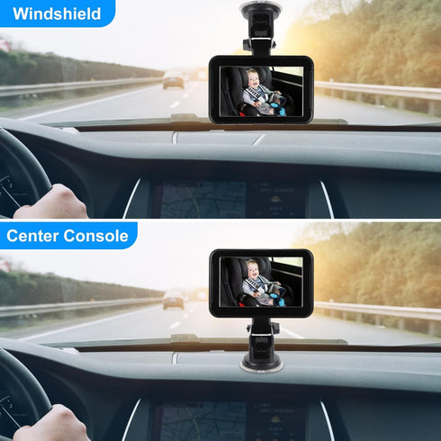tomvorks Camera,1080P Angle,360 Easy Install Car Monitor with IR Night Vision,Camera with Wide Viewing Rotatable Rear
