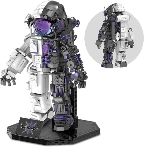 Finger Rock Space Astronaut Building Set for Adults, Semi-Mechanical Astronaut Action Model