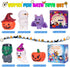 Halloween Light Up Bath Toys for Toddlers Kids, No Hole Bath Toys with Halloween Bath Book, LED Light Bath Time Water