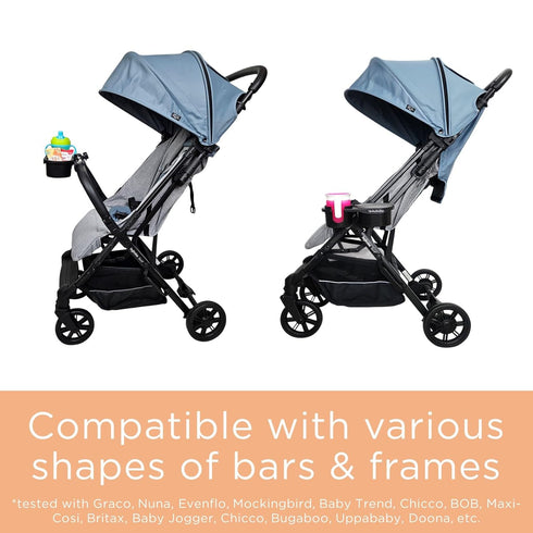 liuliuby Universal Stroller Snack Tray Attachment | Stroller Cup Holder Attachment Universal Snack Tray for Stroller
