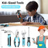 26-Piece Set, 12" Set 6+, SHALL Kids Size Tool Real Tools Kit for Kids with Tool Bag, Safety Certified Children
