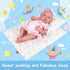 18 Inch Doll Bedding 2 Pc. Set, Reversible Print Baby Doll Bedding with Comforter & Pillow