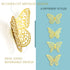 3D Gold Butterfly Wall Decor, 3 Sizes 4 Styles Butterfly Party Decorations, Removable Stickers for Room Mural (Gold,