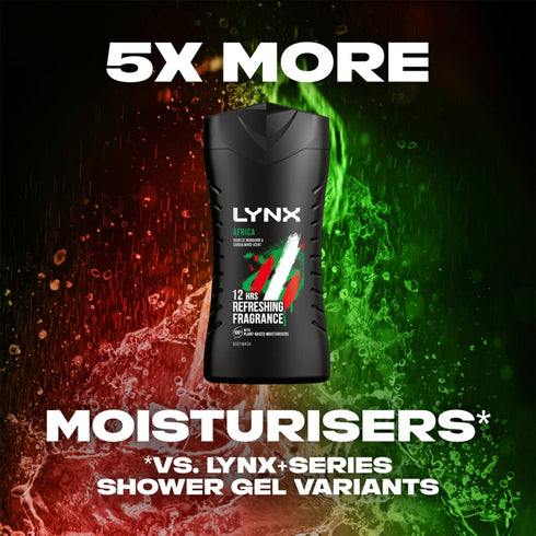 Lynx 225ml Shower Gel Africa