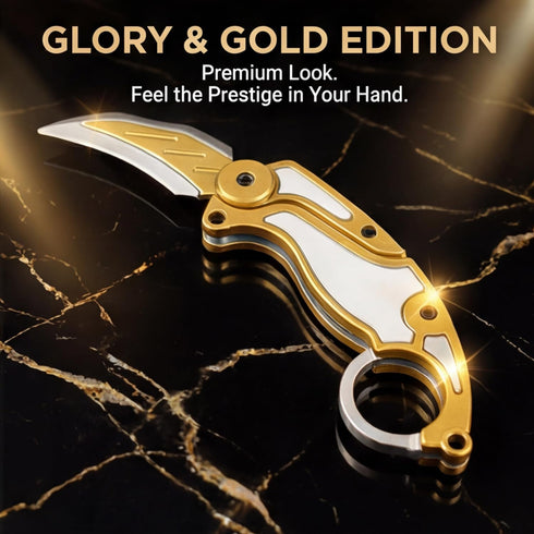 2 3D Dreamplay Fidget Gravity Karambit Knife, Pcs Printed Gravity Toys Fake Knife Perfect for Anxiety Stress Relief