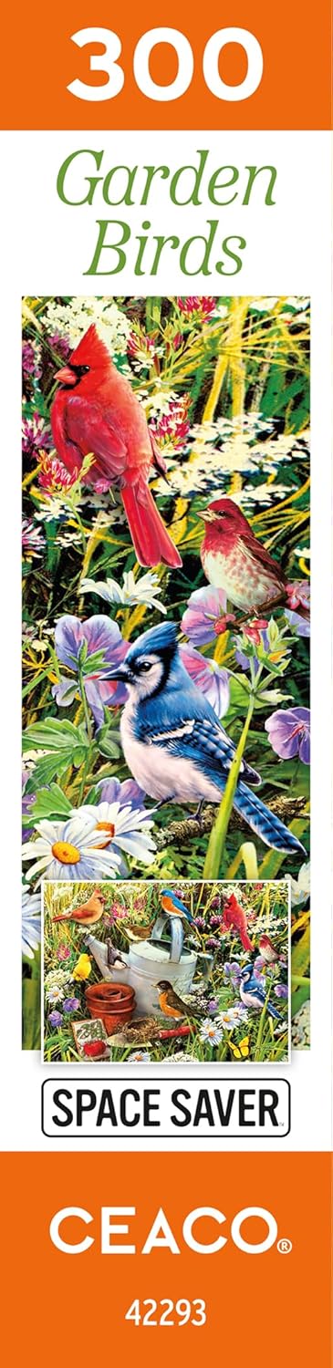 Ceaco - Space Saver - Garden Birds - 300 Piece Jigsaw Puzzle