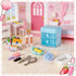 72Pcs Set Backpack Dollhouse Mini Jewelry Storage Case Handbag Towel Cosmetic Bathroom Acessories Toothbrush Shampoo