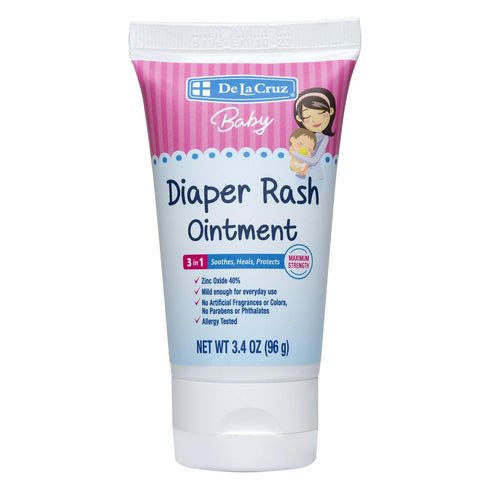 De la Cruz Baby Diaper Rash Cream with Zinc Oxide - Maximum