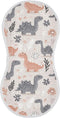 decor gift Cotton Baby Muslin Burp Cloths Easy Care Naughty Alaskan Dinosaur Light Gray