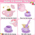 Set 27PCS Set 3 4 5 6 Silicone Tea Party for Little Girls,PRE-WORLD Toys Toddler Tea with Play Food Dessert