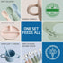 24 Pack Set Silicone Baby Feeding Baby LED Weaning Supplies Includes Suction Divided Plates Soft Bowl Spoons Forks