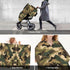 Beubebim Summer Brown Camo Baby Car Seat Canopy Soft Breathable Infant Carseat Cover Lightweight Baby Carrier Cover