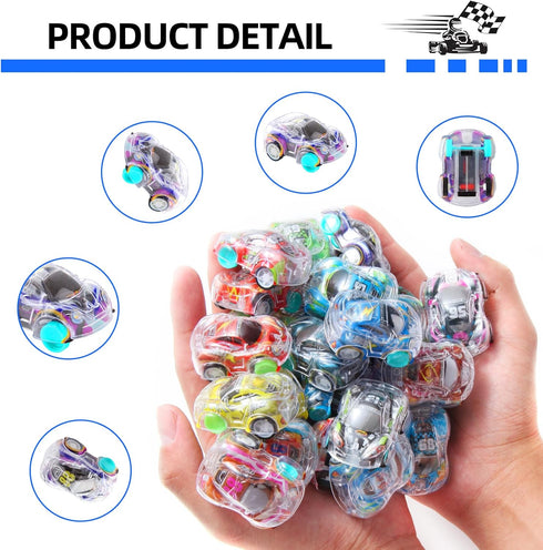 50 Pcs Mini Pull Back Cars Set, Racing Vehicles for Kids, Bulk Party Favors, Classroom Prizes, Goodie Bag Stuffers