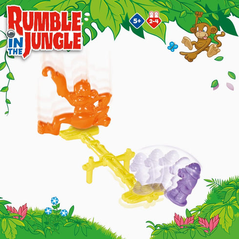 TOMY Rumble in The Jungle, Marble Run Family Board Game for Game Night, Fun Board Games for Kids Ages 5+, Multicolor