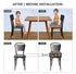 Table,4 Inches Toddler Booster Seat for Dining Washable Double Safer Straps Non-Slip Bottom Booster Seat for Kids