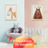 Set of 6 Baby Animal Nursery Wall Art Prints, Cute Inspirational Decor for Kids Room, Playroom, Unframed 8x10