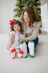 Little Holly Big Elf/Lil Elf Sock Set, Mommy and Me Matching Socks, New and Expecting Mom Gift, Baby's First Christmas