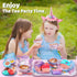 55Pcs Set Set, Set,Kids Set 3-5, 4 Tea Party for Little Girls, Princess Tea Party Unicorn Kid Tin Tea Kitchen Pretend