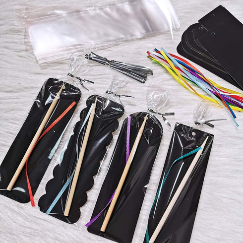 Supla 36 Sets Magic Scratch Rainbow Bookmarks Making Kit, DIY Bookmarks Bulk with Scratching Tools