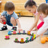 12 Set 1 Set Wondertoys PCS Wooden Number Train Toy Includes Engine Cars for Toddlers Boys and Girls, Compatible