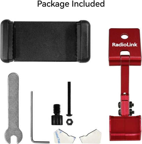 Radiolink RC8X Holder Mount, 5.8G FPV Monitor Screen Phone Bracket for RC8X, CNC Aluminum Alloy