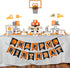 Basketball Happy Birthday Banner, Slam Dunk Party Decoration Supplies for Kids Teenagers B-day Photo Prop