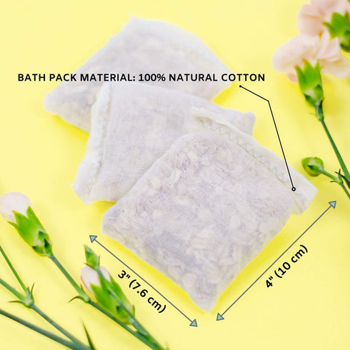 Organic Oatmeal Soothing Bath Soak for Sensitive Skin, Baby & Kids, Fragrance-Free, 17 Oz (3 Packs)