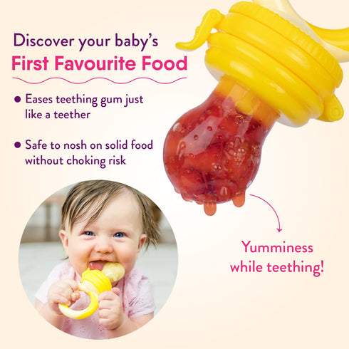 (2 Pack) NatureBond Baby Food Feeder/Fruit Feeder Pacifier Nibbler - Infant Teething Toy Teether Weaning in Appetizing