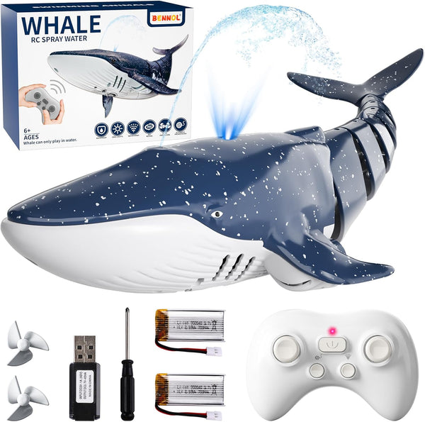 2.4Ghz Remote Control Whale Shark Toys for Boys Kids, 1:18 Scale High