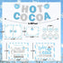 30pcs Hot Chocolate Bar Kit Hot Cocoa Bar Banner Baby It's Cold Outside Bar Sign Toppings Labels Cup Tags Stickers