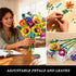 Set 912PCS 18 12+ CUBIMANA Wild Flowers Bouquet Building with Lights - Wildflower Botanicals Collection Building Blocks