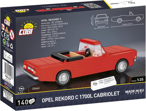 COBI Historical Collection Opel Rekord C 1700L Cabriole Vehicle