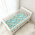 Jynexis 52x28 Crabs Underwater Blue Print Baby Crib Sheets, Cotton Fitted Crib Sheet, Soft Breathable, Fits Standard