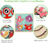 Wooden Peg Puzzles for Toddlers 1-3, Educational Preschool Peg Puzzle Toy, Set of 4 - Farm, Dinosaur, Fruit and Marine