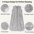 6-12 0.5 3 Pack 100% 2-Way Unnivoll Baby Sleep Sack Months Tog Wearable Blanket Baby, Cotton Lightweight Sleeping Sack